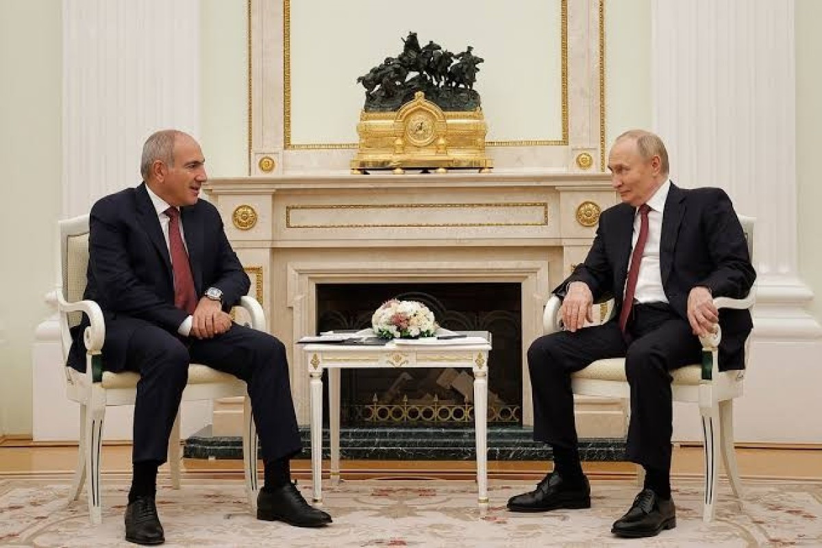 Премьер-министр Армении Никол Пашинян, Президент России Владимир Путин